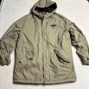 Abercrombie and Fitch Vintage Y2K Military Field‎ Hooded Jacket Mens Medium